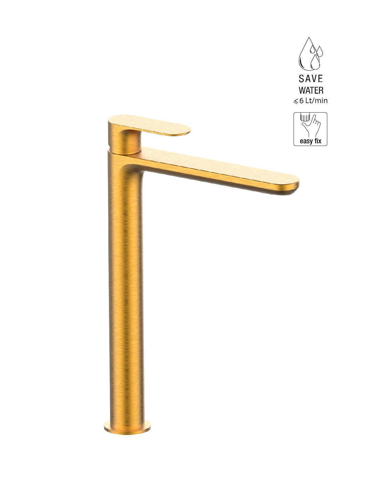 Высокий смеситель для раковины без слива Rubinetterie Frattini Lea ARCH-00096763 - Вид №5