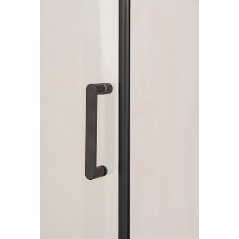 Orange E05-090TB Душевая дверь распашная универсальная 90х190 см черный прозрачный sun-id-1517261 - Вид №1