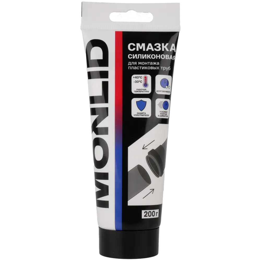 Смазка силиконовая MONLID для канализационных труб 200 г 89439292 STLM-2050690 