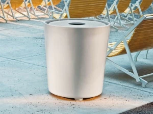 Nola Industrier Пластиковый мусорный бак для уличного использования Hinken