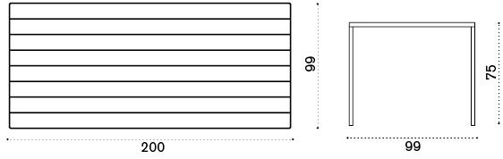 Ethimo Прямоугольный садовый стол из тика Esedra Estrra_ - Вид №2