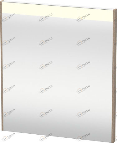 BR700107575 Зеркало с подсветкой Brioso #BR7001 620 x 45 мм Лен, декор Duravit