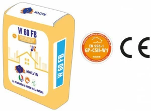 malvin Предварительно армированный волокном финиш на основе натуральной извести