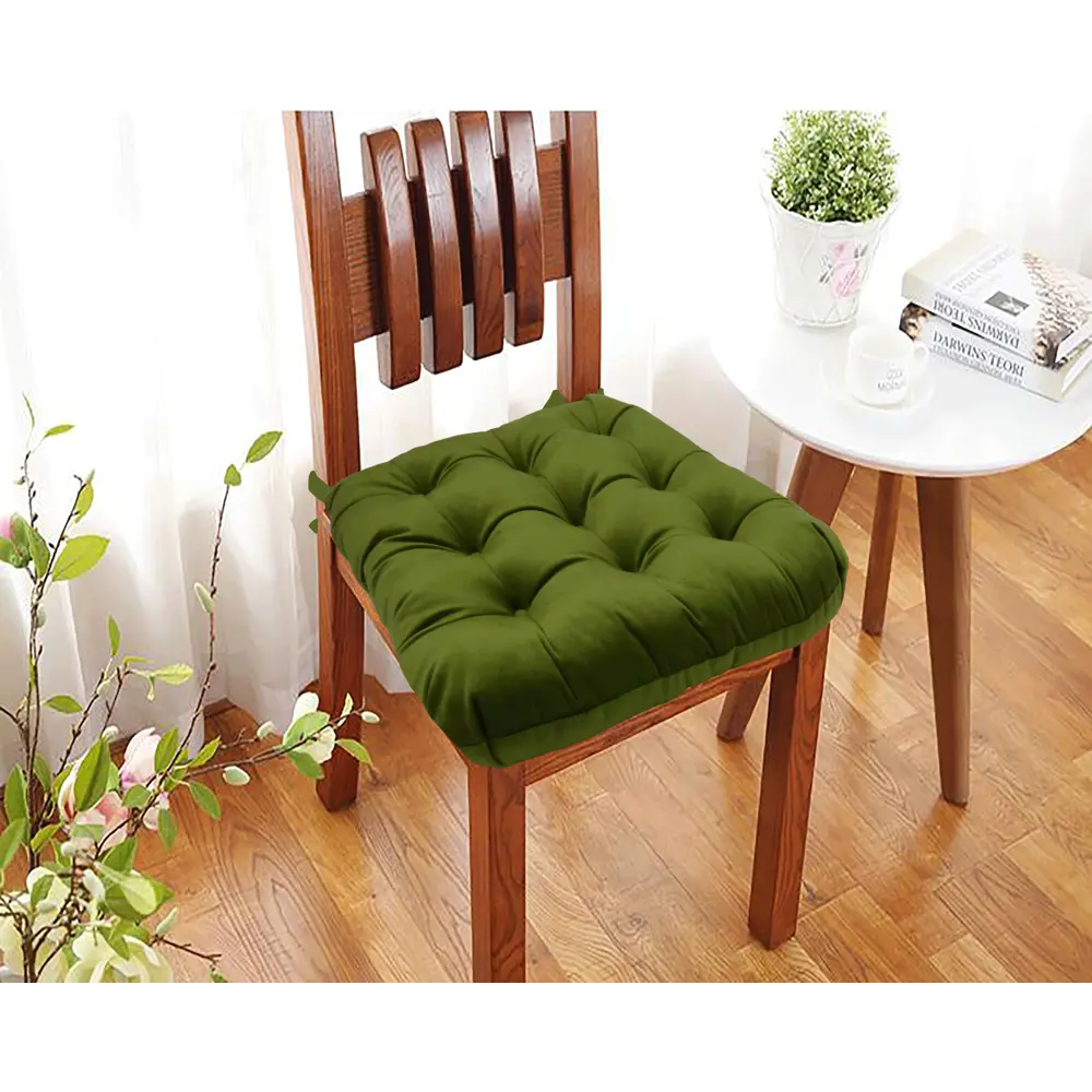 Сидушка для стула «Бархат» 40x36 см цвет зелёный 82667224 STLM-2025819 Santreyd  - Вид №3