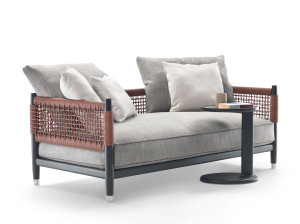 2-местный кожаный съемный диван