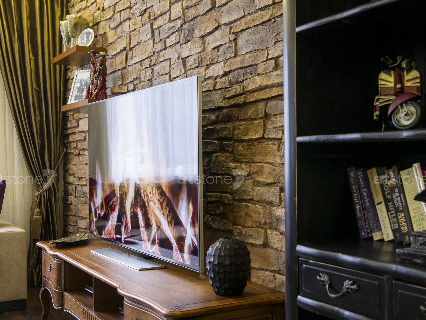 Панель с трехмерными эффектами из стекловолокна для внутреннего / наружного эффекта камня Artstone Panel Systems SILLAREJO ARCH-00030947 - Вид №3