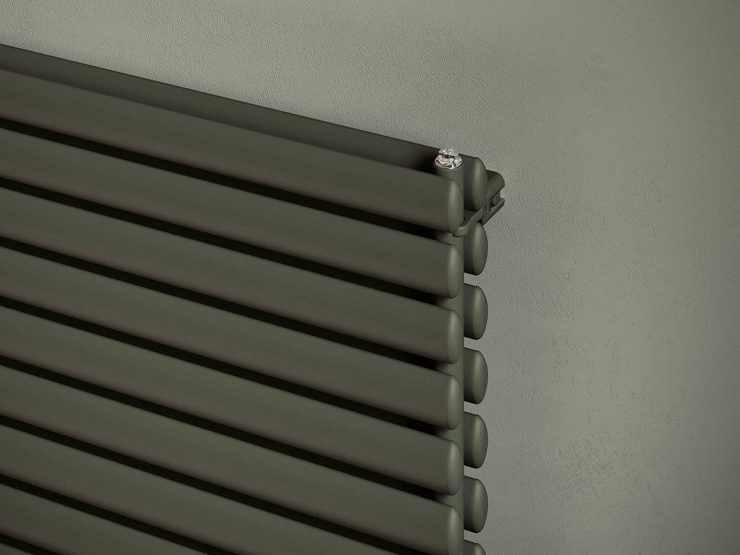 Горизонтальный стальной мебельный радиатор с двойным рангом эллиптических трубчатых элементов Irsap Ellipsis ARCH-00021347