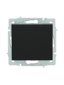 RAIN Выключатель (механизм) без рамки черный