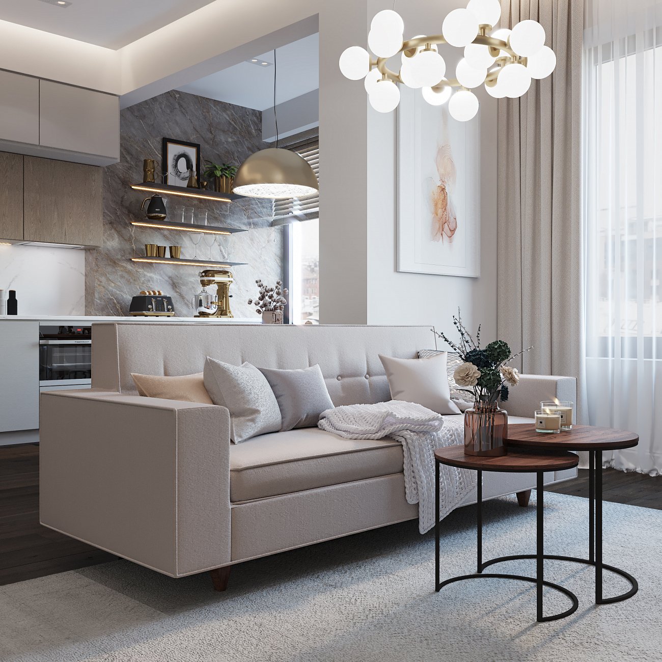 Подвесная люстра Ideal Lux Copernico SP20 Bianco IDEAL LUX ДИЗАЙНЕРСКИЕ, COPERNICO 313628 Белый  - Вид №4