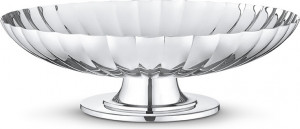 10661444 Georg Jensen Блюдо на ножке Georg Jensen "Бернадот" 28см Сталь нержавеющая