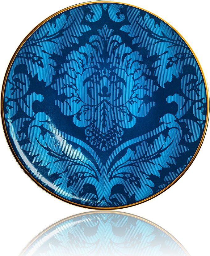 10626586 Haviland Тарелка десертная 16см "Дамасский узор" (синяя) Фарфор, Керамика 