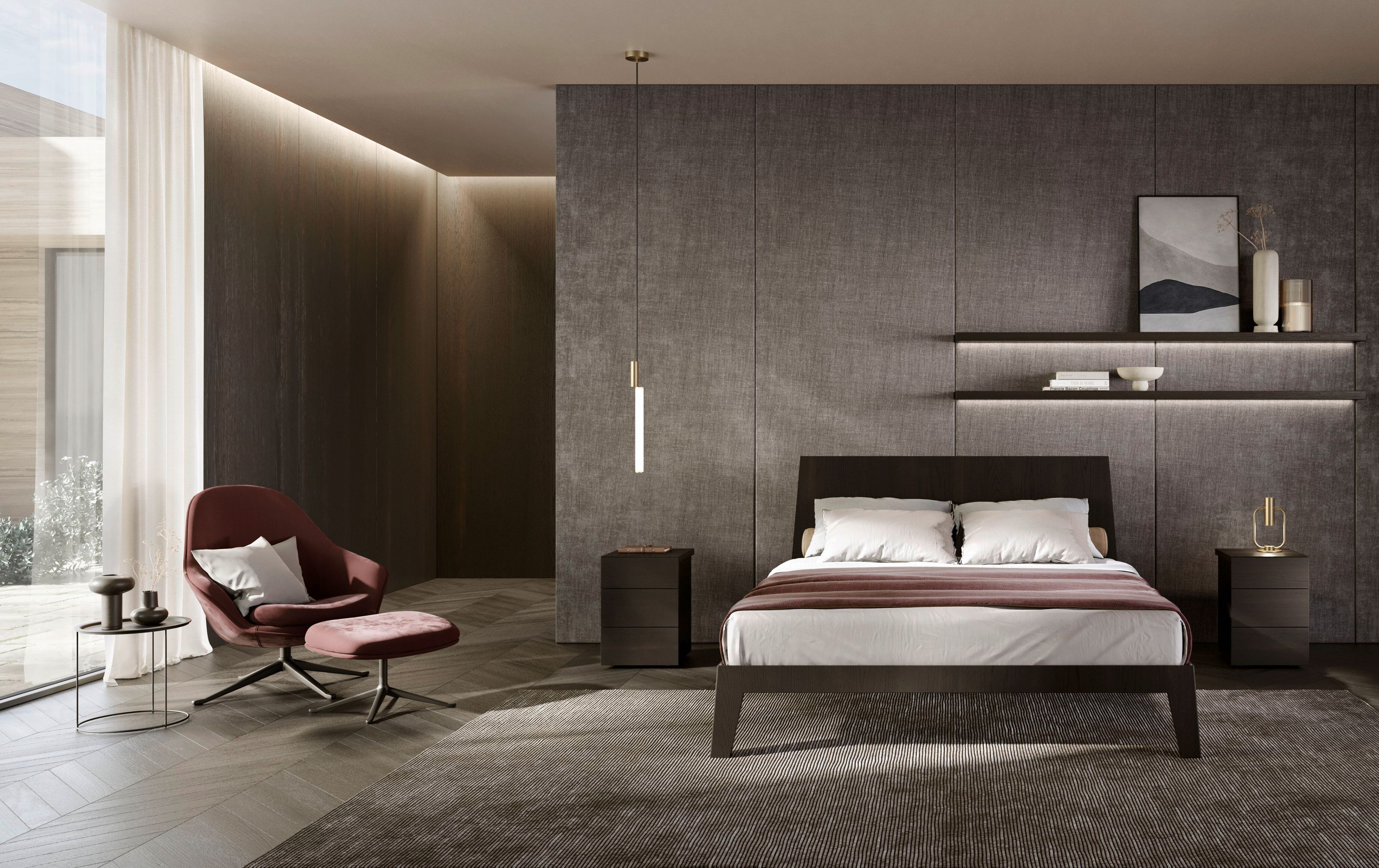 Деревянная прямоугольная тумбочка с ящиками Olivieri Леонардо ARCH-00099045 - Вид №2