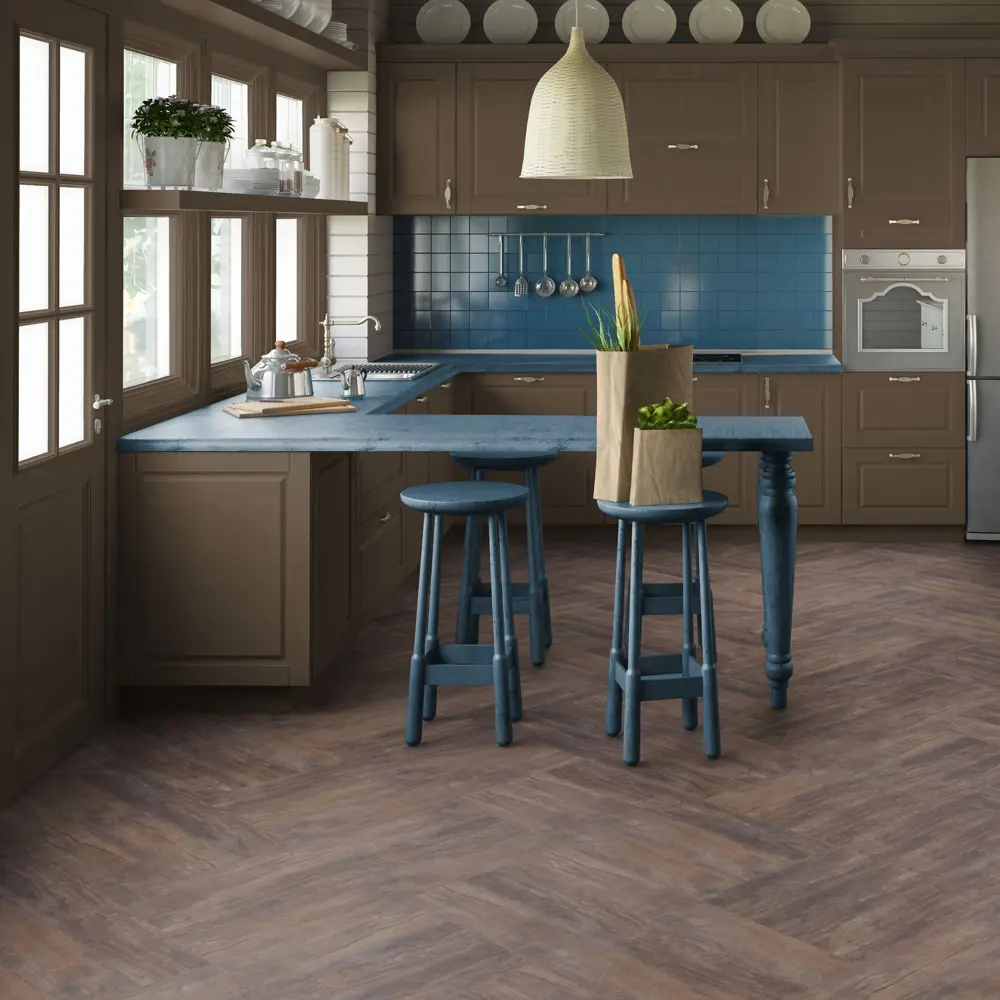 Tarkett Jazz Charles - кварцвиниловая плитка под дерево коричневого цвета 82360348