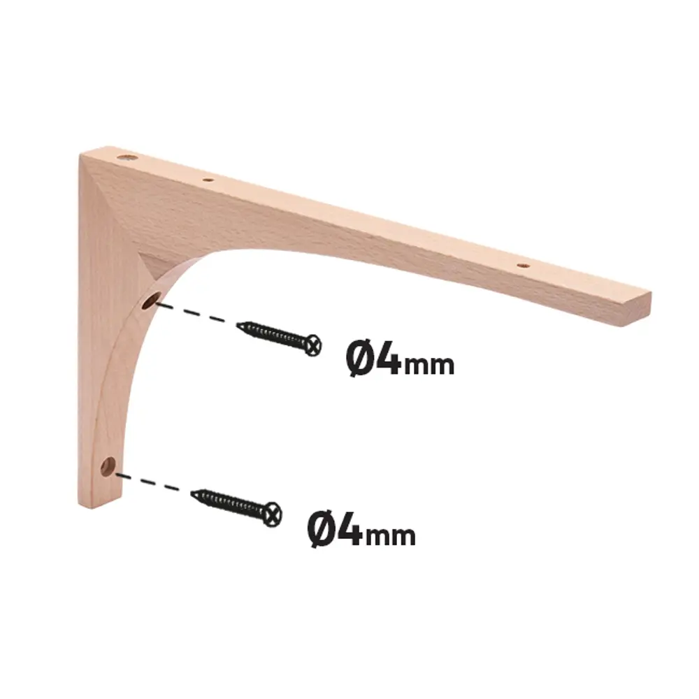 Кронштейн Spaceo 15x25 см нагрузка до 25 кг цвет дерево 2 шт 85002136 STLM-2151637 - Вид №5