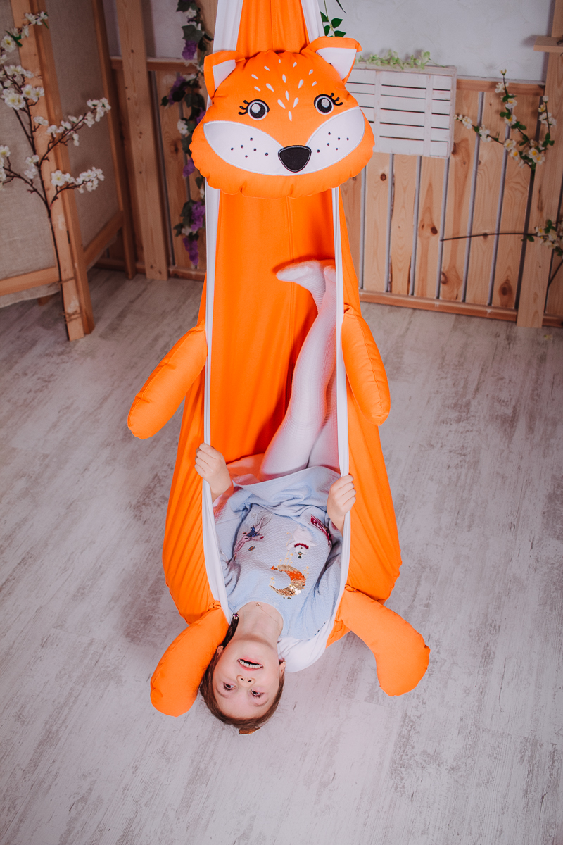 Подвесное кресло-кокон "Лиса" ПОКАЧАЙКА  326704 Оранжевый Santreyd  - Вид №5