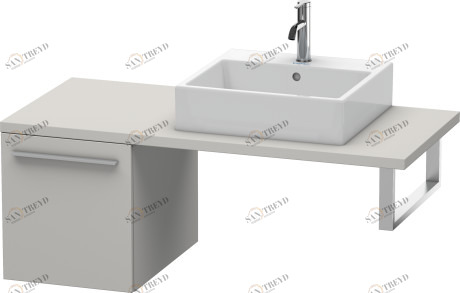 XL543100707 Шкафчик для консоли X-Large #XL5431 400 x 548 мм Бетонно-серый матовый декор Duravit