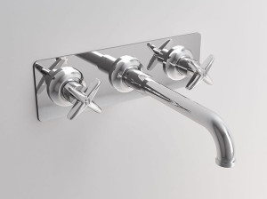 Настенный смеситель для раковины с 3 отверстиями
