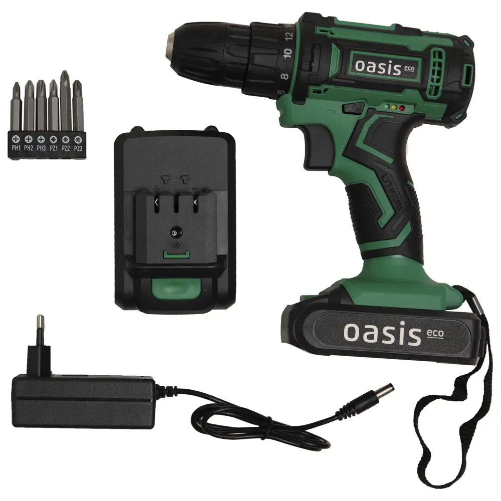 Аккумуляторный шуруповерт Oasis Eco ASB-18S с двойным аккумулятором 89372825 STLM-0849020 - Вид №1