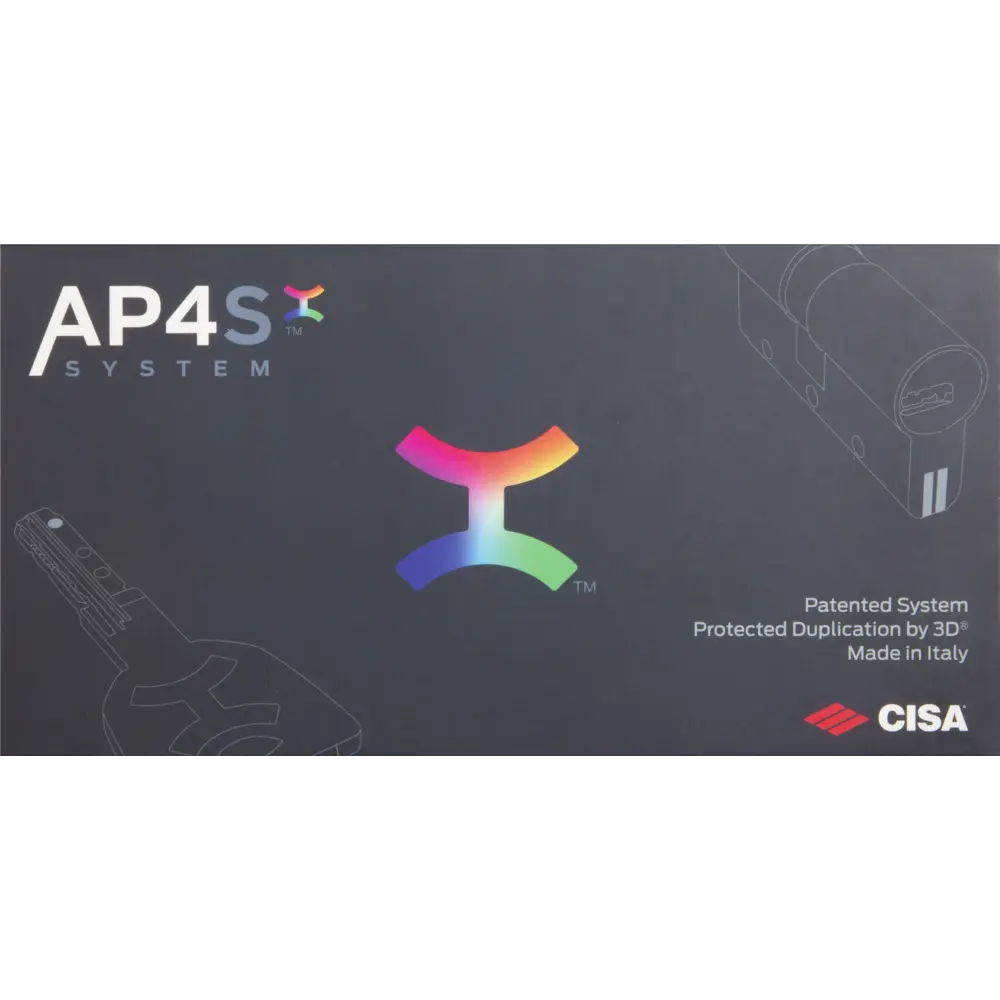 Цилиндр Cisa AP4S 0P3S7-12.12, 35x10x25 мм, ключ/шток, цвет никель, без вертушки STLM-2194439 - Вид №3