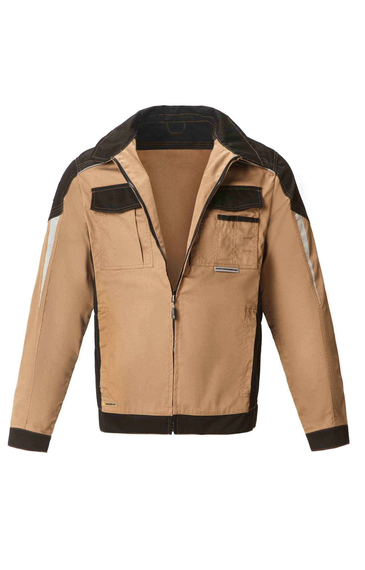 70067 Костюм  NEW бежевый с черным STATUS  Летняя спецодежда  размер 52-54/182-188  - Вид №3