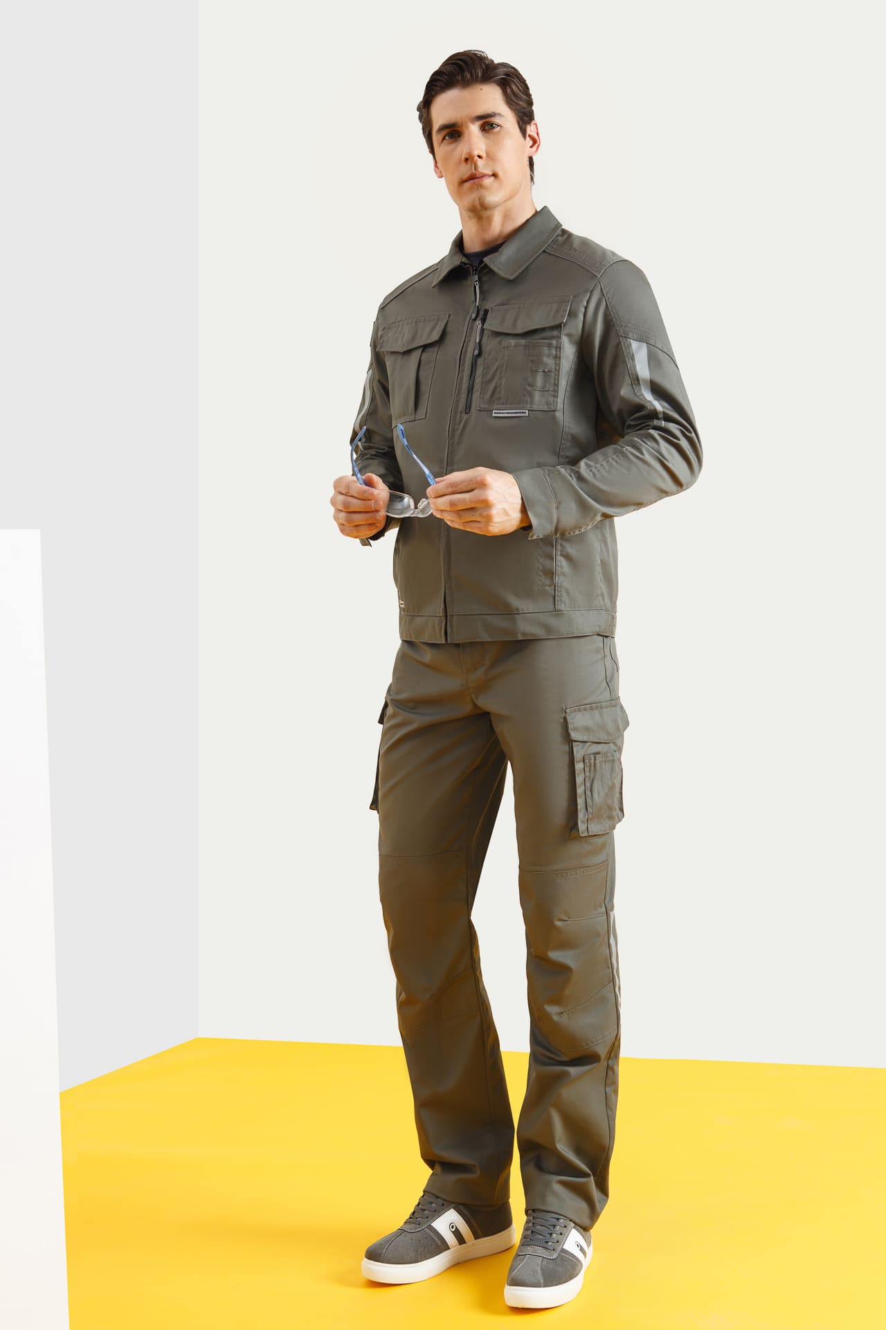 5026425 Костюм  NEW серый хаки STATUS  Летняя спецодежда  размер 52-54/182-188  - Вид №8