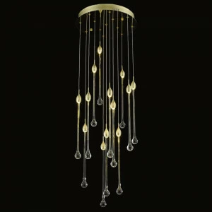 Светильник подвесной 150х43 см золото Delight Collection P98028S-13 brass DELIGHT COLLECTION ДИЗАЙНЕРСКИЕ 00-3882292 Золото;прозрачный