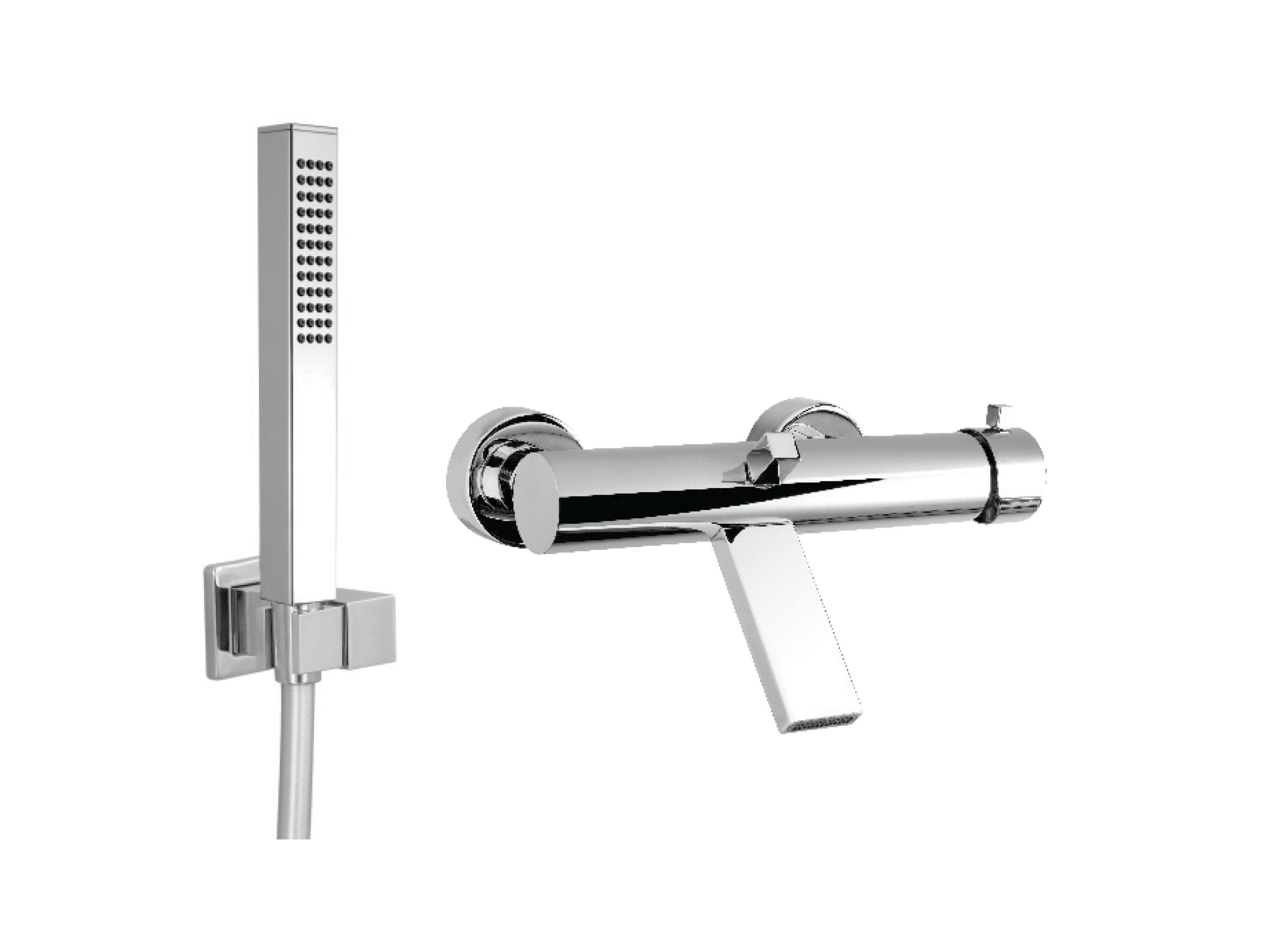 Латунный встраиваемый смеситель для душа с переключателем QD Magistro Lab Swanky ARCH-00106479 - Вид №1