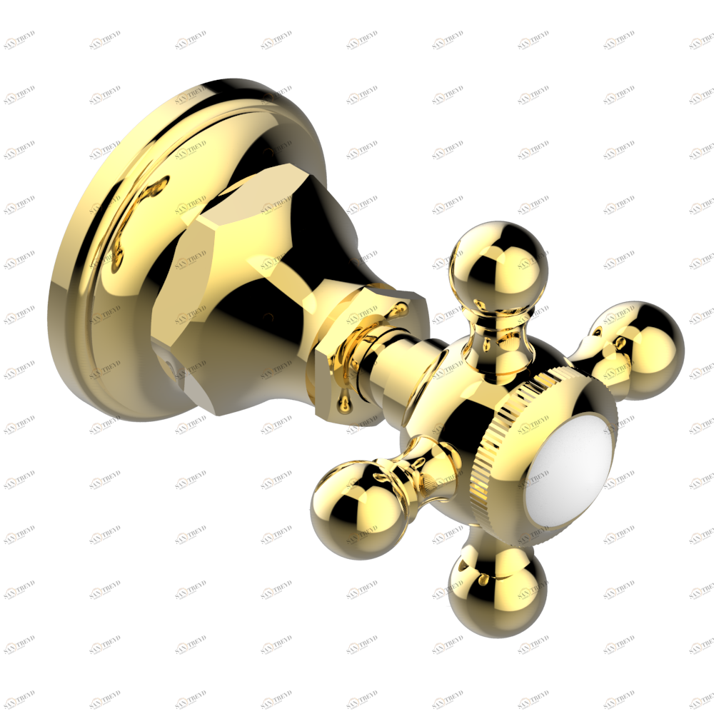 A52-30B/N Маховик для встраиваемого в стену вентиля без маркировки Thg-paris Broadway Покрытие PVD золотистый цвет A52 30B/N CAT.F