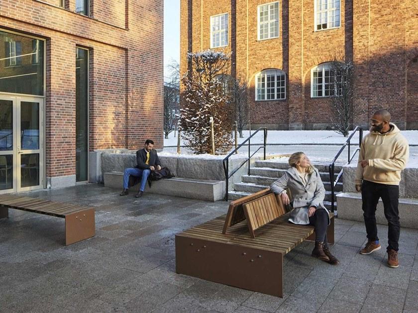 VESTRE Модульная скамья из стали и дерева со спинкой Vroom sun-id-1507607 - Вид №6