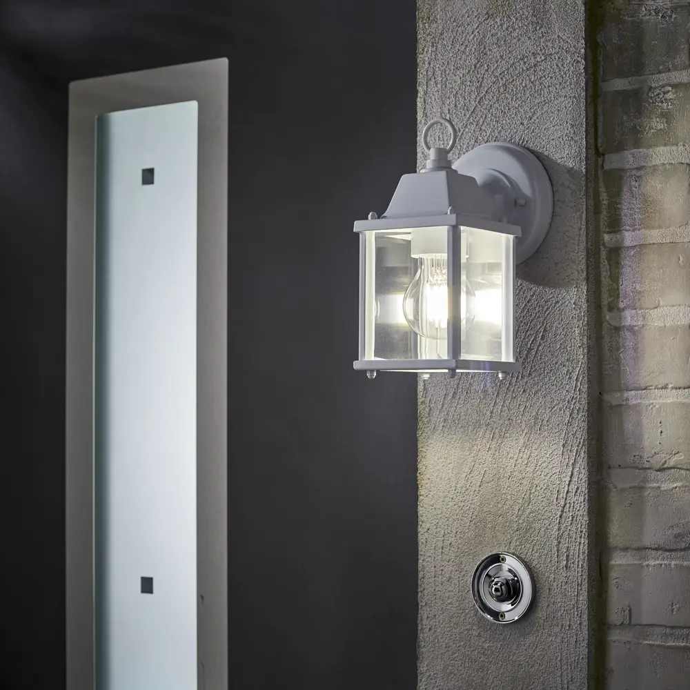 Светильник настенный Inspire «Sanboi» 60 Вт IP44 цвет белый 87507320 STLM-2208968  - Вид №1