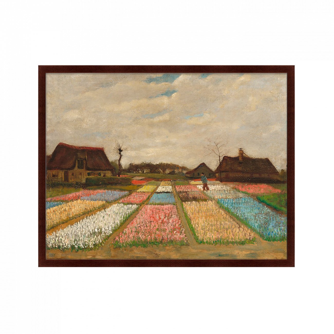 Картина: Flower beds in Holland, 1883г. КАРТИНЫ В КВАРТИРУ  264167 Разноцветный  - Вид №1