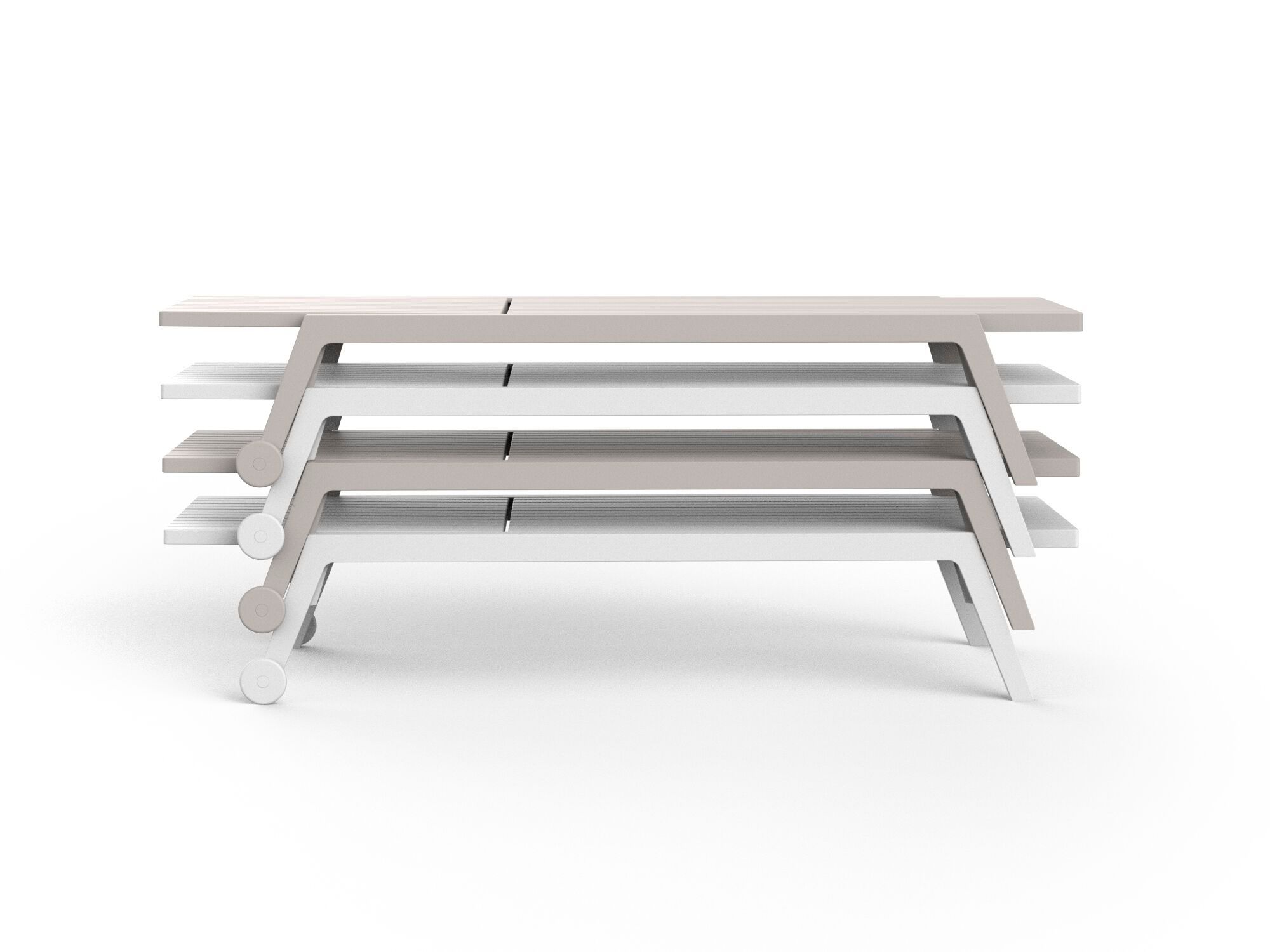 Полипропиленовая откидная Садовая кровать Vondom Spritz ARCH-00141096 - Вид №1