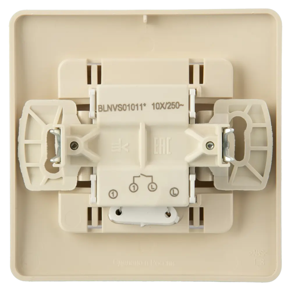 Выключатель встраиваемый Systeme Electric Blanca 1 клавиша с подсветкой цвет бежевый 84502350 STLM-2136039 - Вид №3