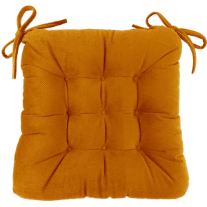 Подушка для стула Linen Way Грид 40x6x36 см полиэстер бронзовый
