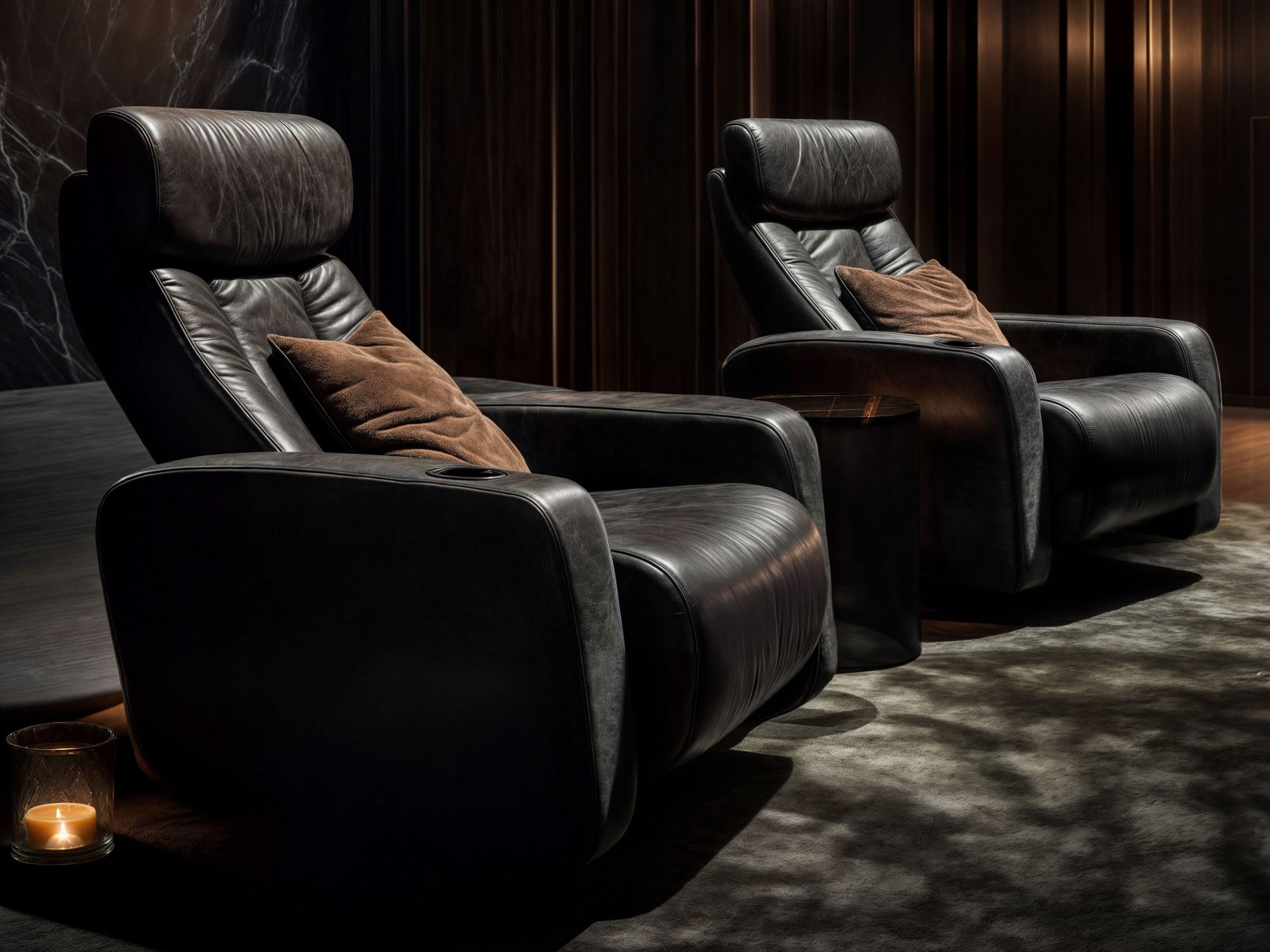 Кожаное кресло для домашнего кинотеатра Wayne Enterprises Home Collection WE-155 ARCH-00011616 - Вид №1