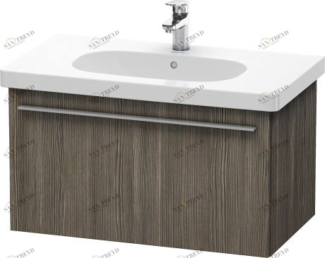 XL604805151 X-Large Тумбочка подвесная Сосна коричневая, декор Duravit