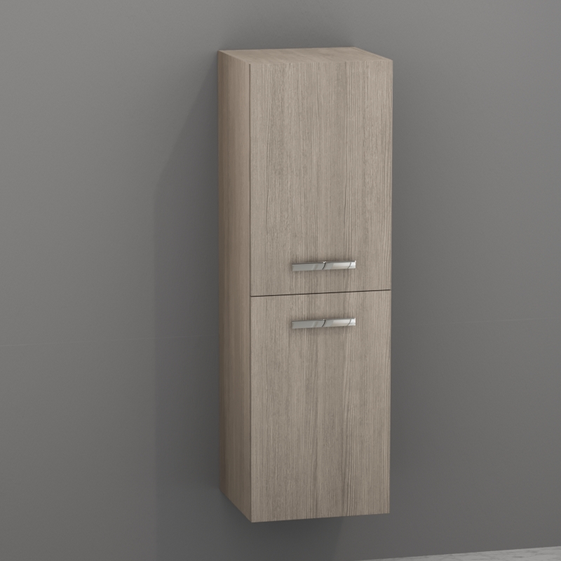 916857 Шкаф колонна подвесной 40x38x127 40 см цвет Темный дуб Kerasan Aquadom Италия