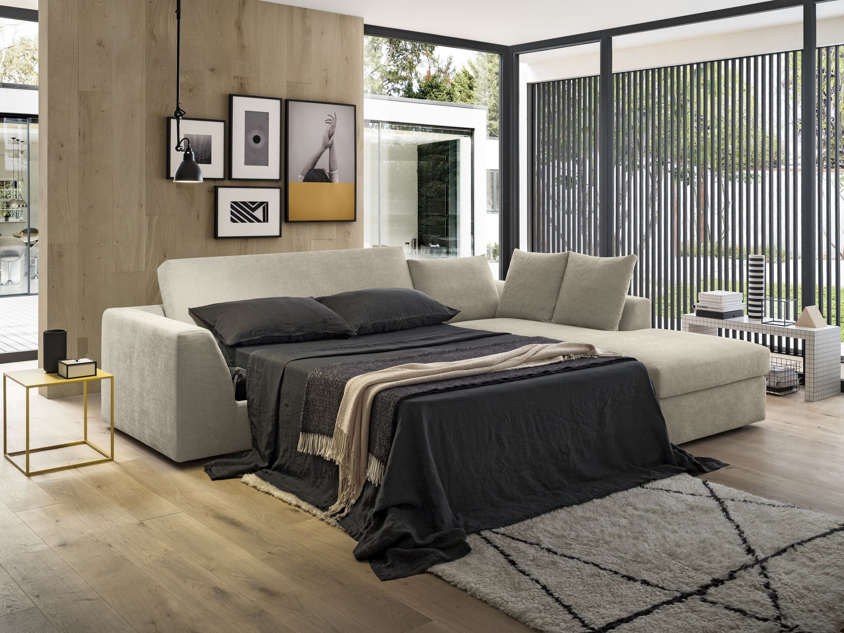 Двуспальный диван-кровать из ткани Felis Day &amp ARCH-00141564 - Вид №7