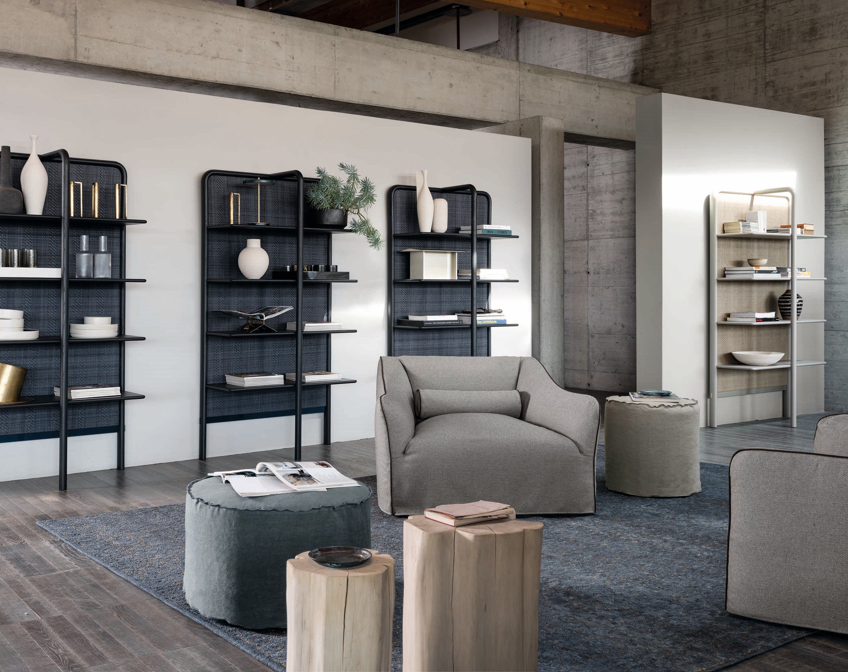 Ткань круглый съемный пуфик Gervasoni ARCH-00116994 - Вид №4