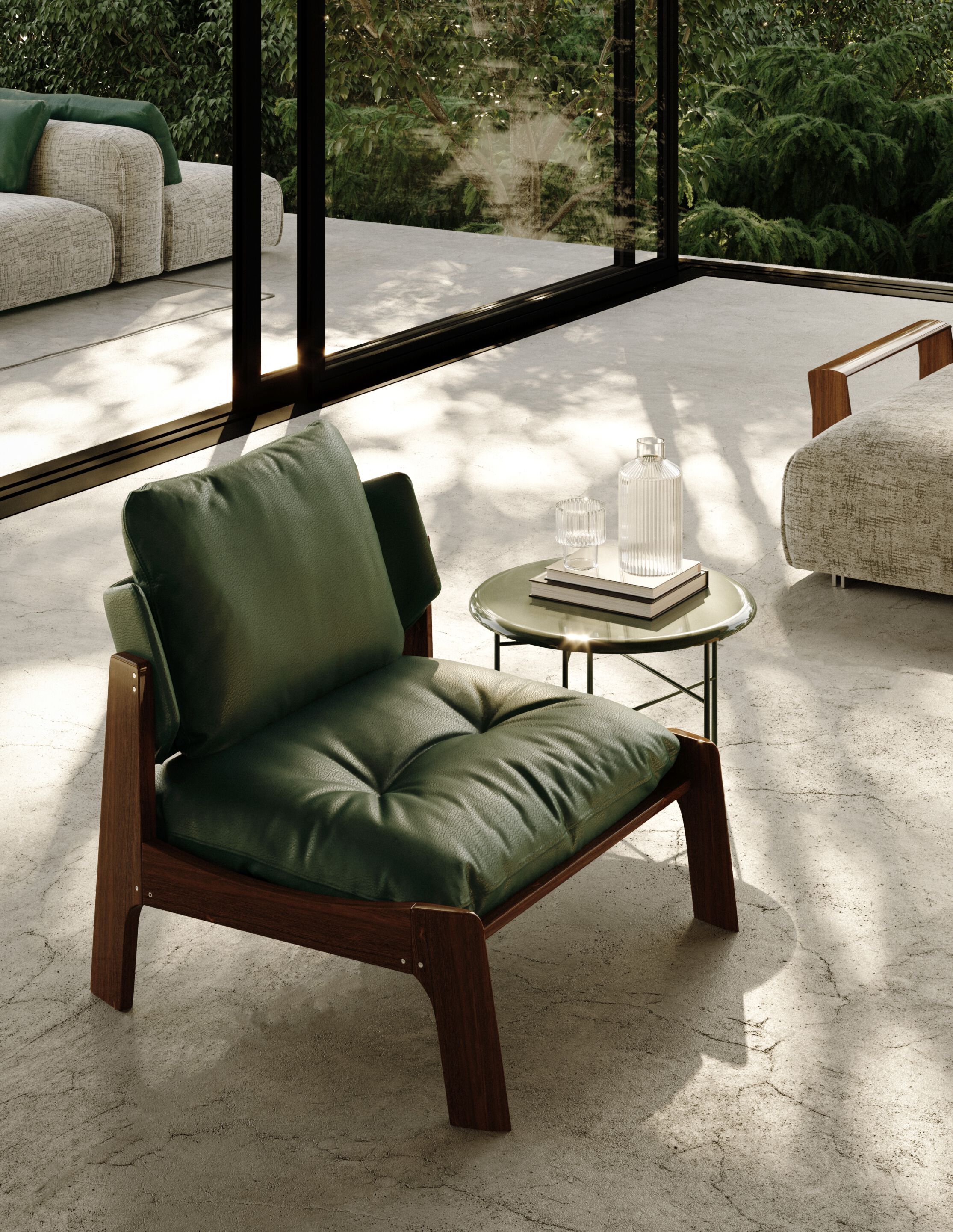 Кожаное садовое кресло Exteta No-Glue ARCH-00147970 - Вид №8