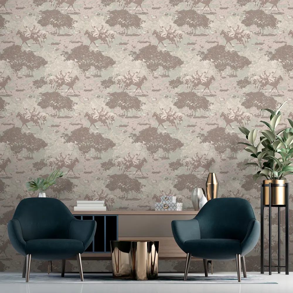 Обои флизелиновые Euro Decor Polo зеленые 1.06 м ED7131-10 88479142 STLM-2044457 - Вид №2