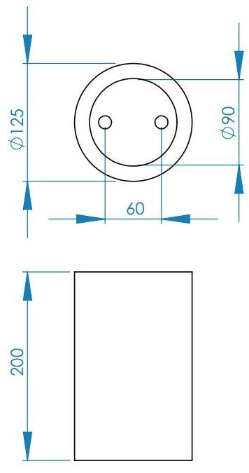 Astro Lighting Точечный светодиодный круглый светильник из гипса на потолке Osca 1252011  - Вид №4