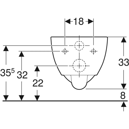 500.377.01.1 Подвесной унитаз настенный Белый Geberit  Германия  - Вид №3