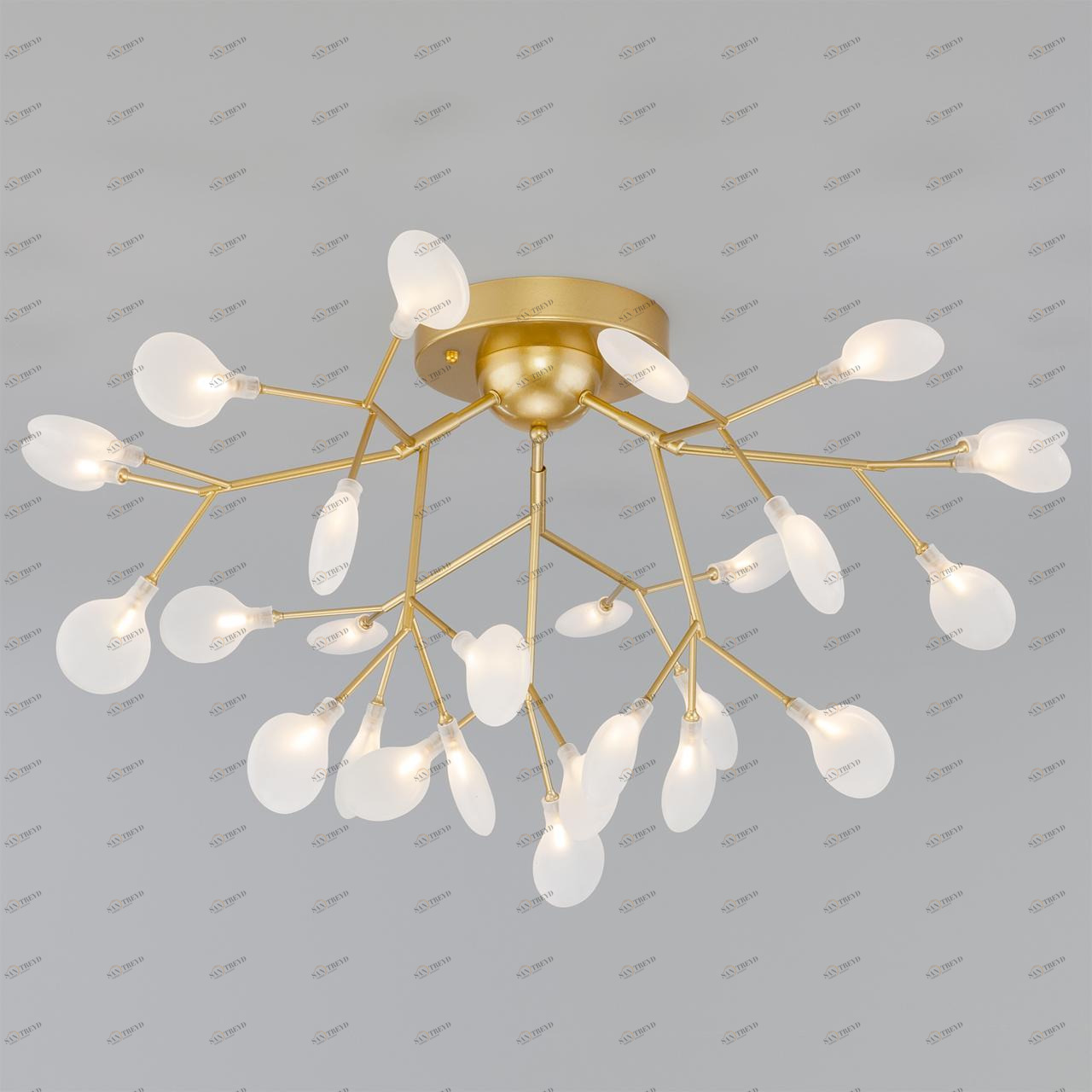 Люстра потолочная белая Bogates 542 BOGATES ДИЗАЙНЕРСКИЕ, FOGLIA 00-3888655 Белый 