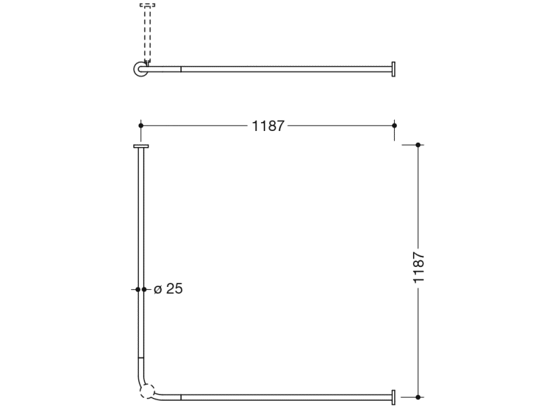 900.34.10340 Карниз HEWI System 900 - Вид №2