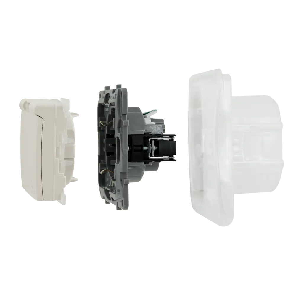 Розетка влагозащищенная Legrand Etika с заземлением IP44 цвет слоновая кость 82153422 STLM-0020575 - Вид №5