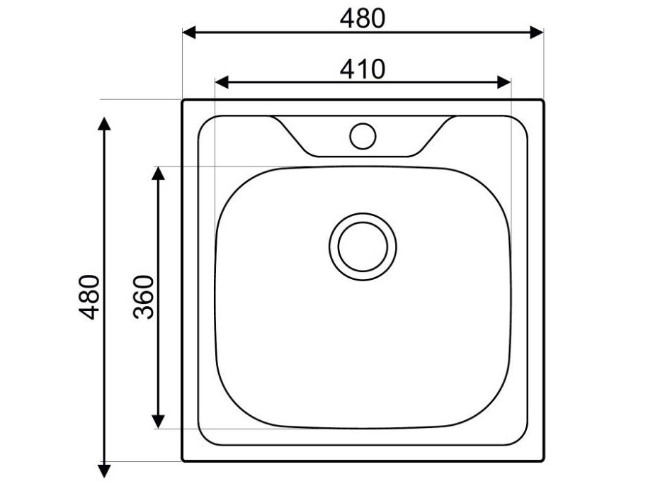 Мойка для кухни Bliss 480N NAVAKO 13004 - Вид №2