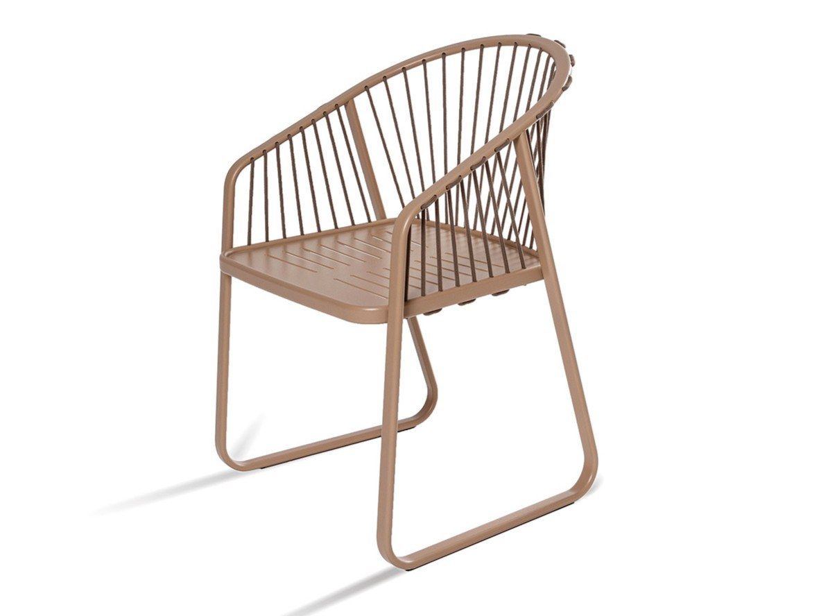 Садовый стул из нержавеющей стали с подлокотниками Coro Sally ARCH-00060414