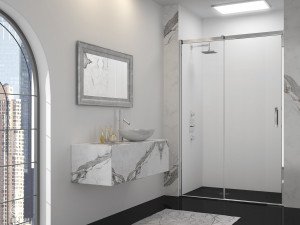 Дверь в нишу GSR1025H L или R Merlyn Arysto Хромированный