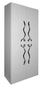 Колонка LAURA 2дв. Белый глянец Хром